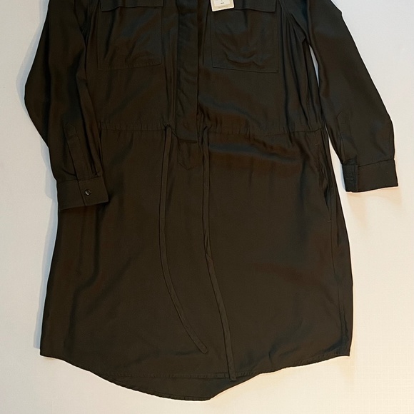 Olive Green Lucky Brand Shirt Dress - NWT - Picture 3 of 8